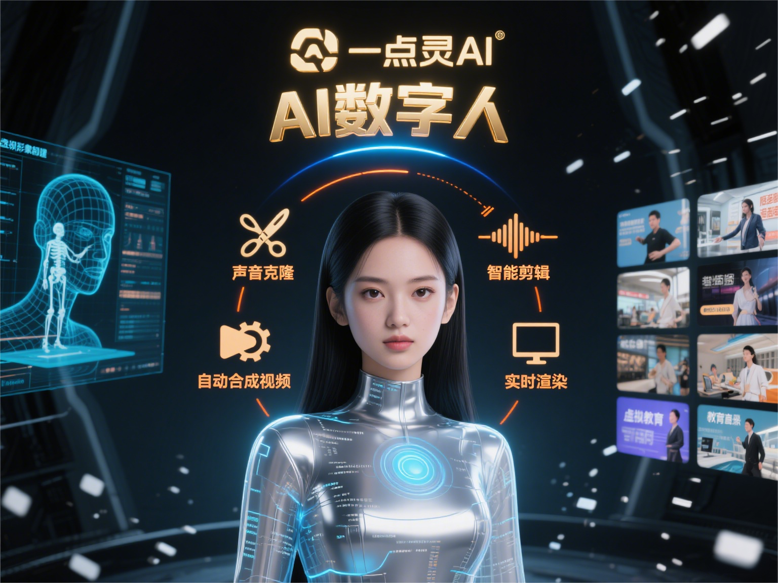 “克隆数字人视频合成”